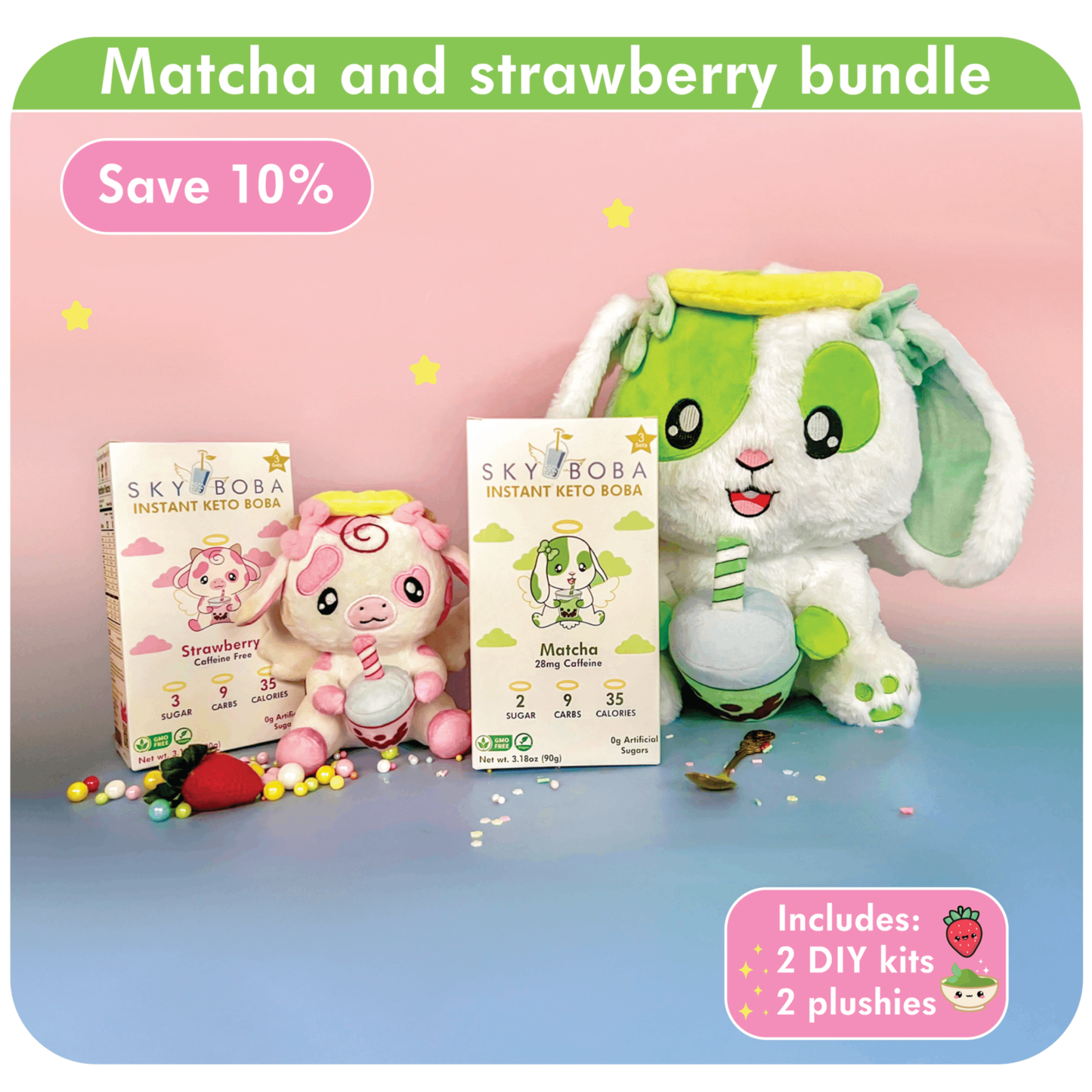 Matcha and Strawberry Bundle